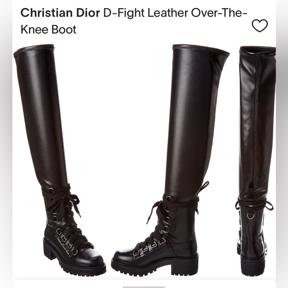 Dior D-Flight Over the Knee Boots